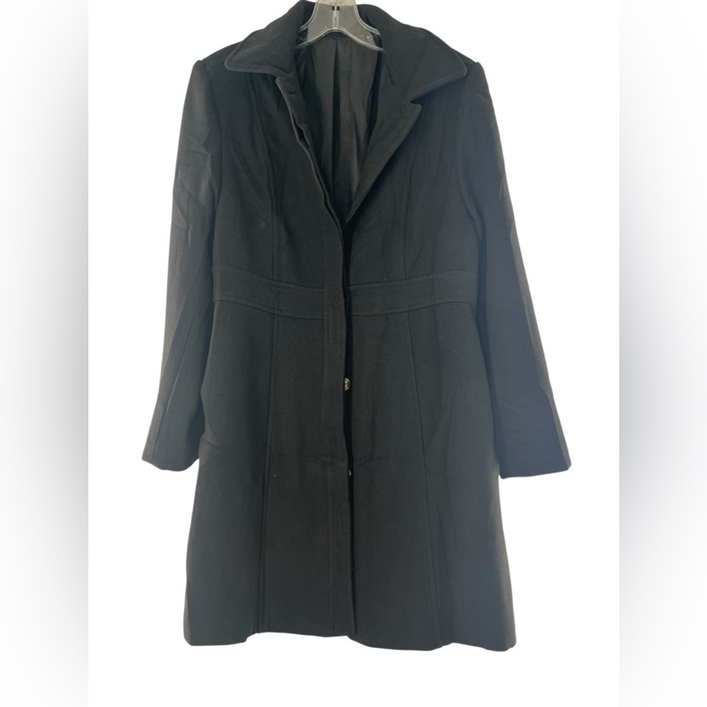 Black 5 Button Pea- Coat M